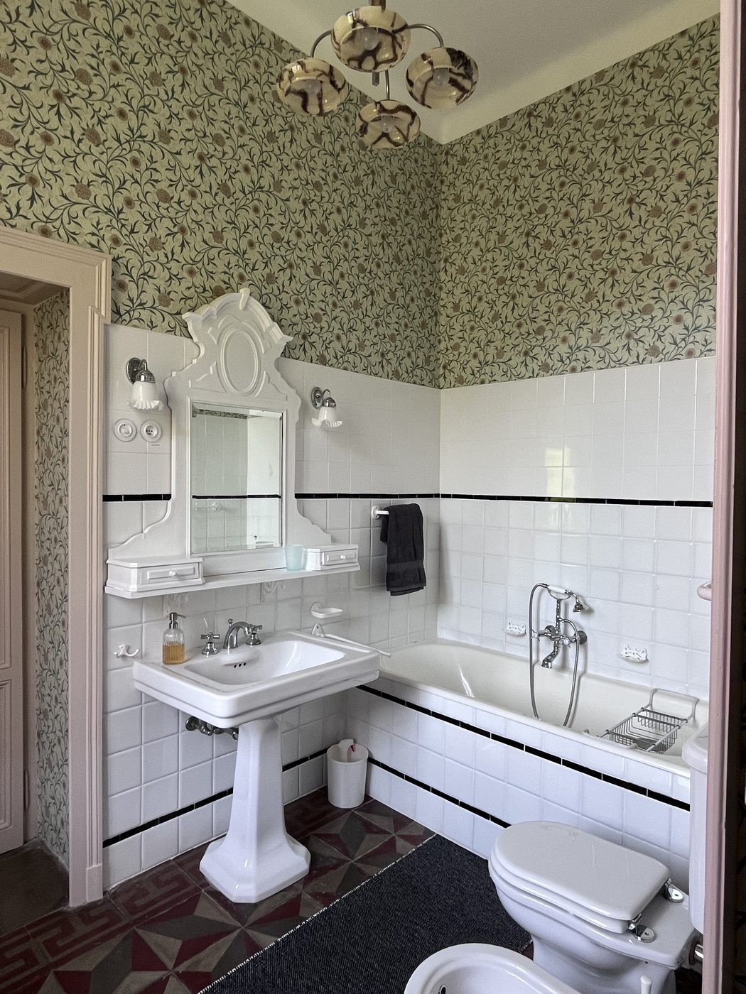 A first-floor bathroom