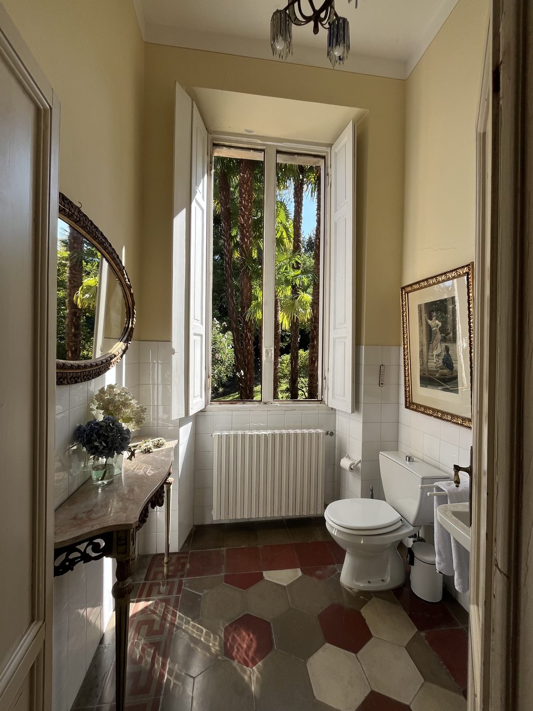 The ground-floor bathroom